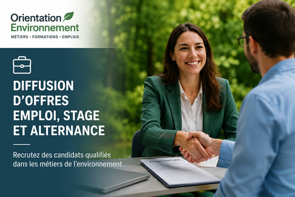 diffusion d'offres d'emploi environnement